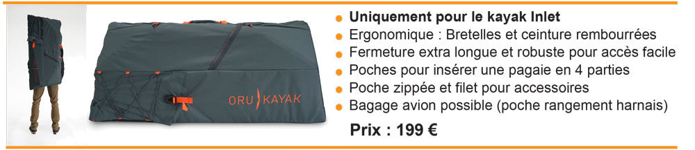Pack ORU Inlet, sac indispensable pour transporter son ORU Inlet partout