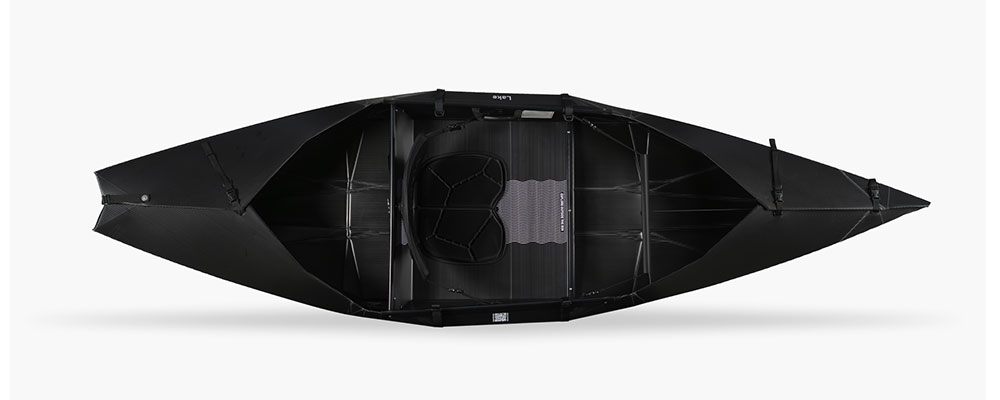 Kayak Oru Lake Sport Black 2026 noir vue dessus
